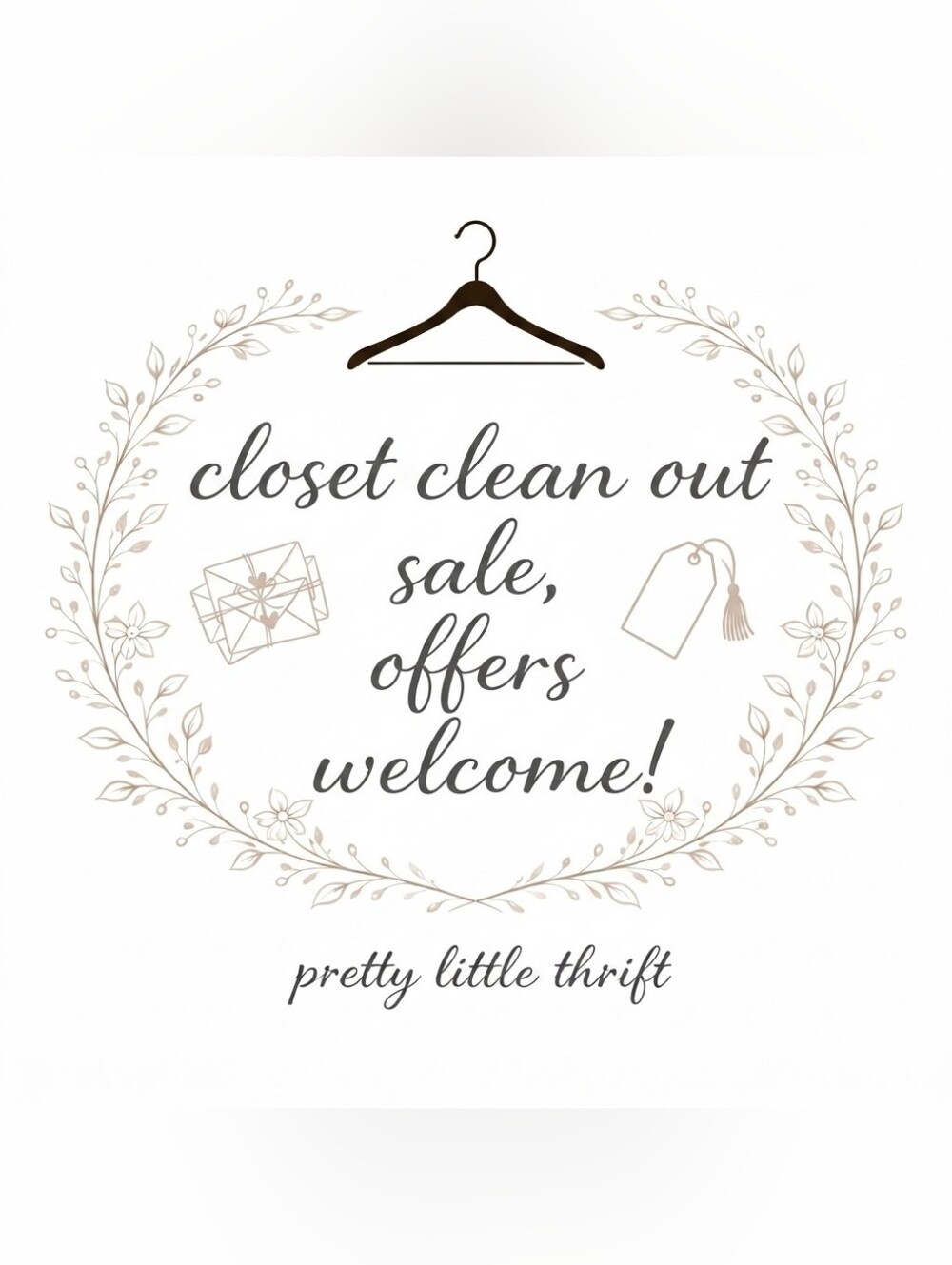 Closet Clean Out Sale! Offers Welcome!